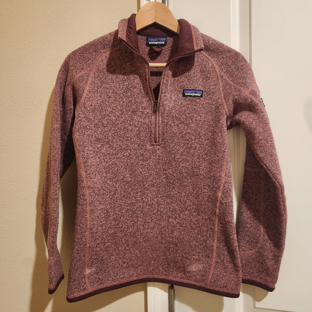 Patagonia Maroon Quarter-Zip Pullover
